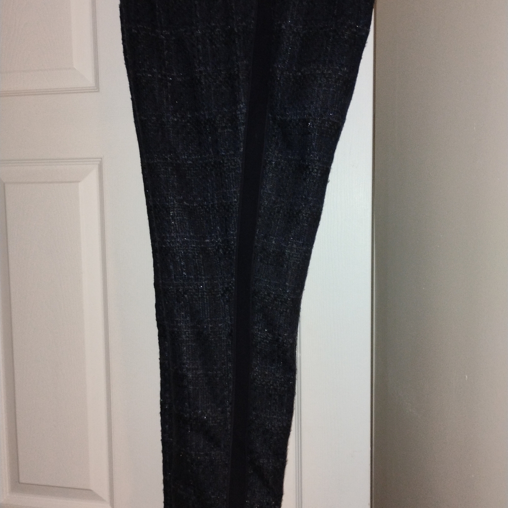 Tory Burch Black Textured Trousers Size 14